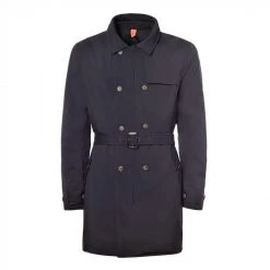 Graben-Jacken-Tucano Urbano Modell Watson Blau Schwarz