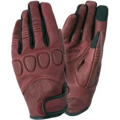Motorrad Lederhandschuhe CE Tucano Urbano 9920HU GIG PRO Burgunderrot