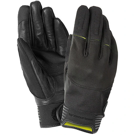 Motorrad Lederhandschuhe CE Tucano Urbano 9985HU KRILL Schwarz Fluo Gelb 3 Motorrad Lederhandschuhe CE Tucano Urbano 9985HU KRILL Schwarz Fluo Gelb
