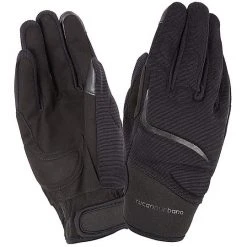 Tucano Urbano 9961HM MIKY Sommer Stoff Motorradhandschuhe Schwarz