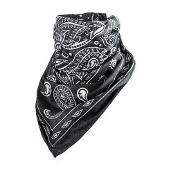 Tucano Urbano Motorrad-Bandana-Halsband 679 FOULARD RACER Paisley Schwarz