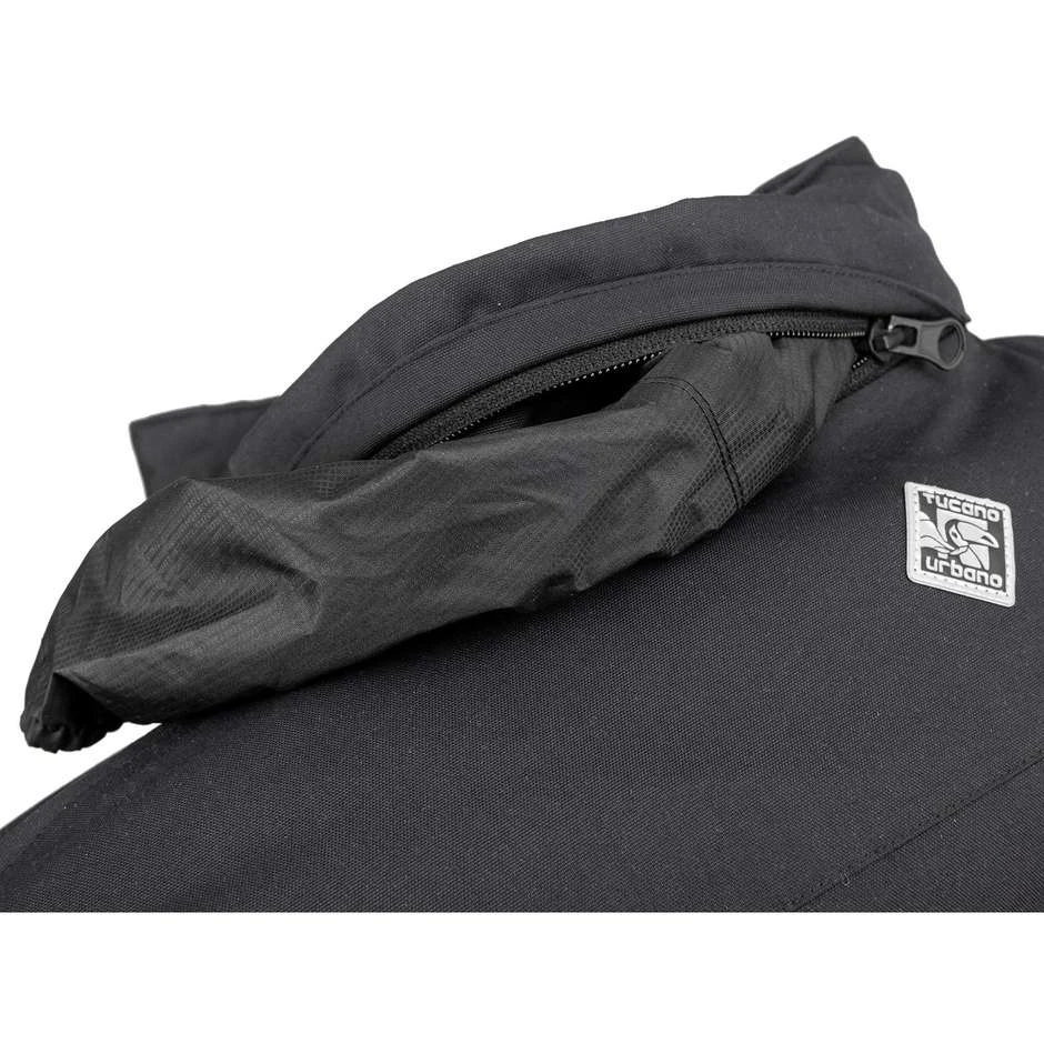 Tucano Urbano WASHINGTON Schwarze Stoff-Motorradjacke 7 Tucano Urbano WASHINGTON Schwarze Stoff-Motorradjacke – Bild 5