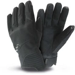 Winter Motorradhandschuhe Aus Tucano Urbano PIEGA 9103HM Schwarzer Stoff