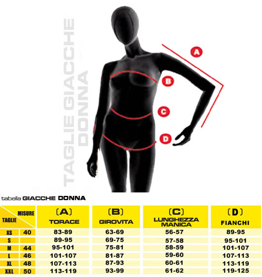 Ultraleichte Daunenjacke Moto Tucano Urbano Lady Low Dan Black 10 /wp-content/uploads/größentabelle/TAGLIEDONNA.jpg